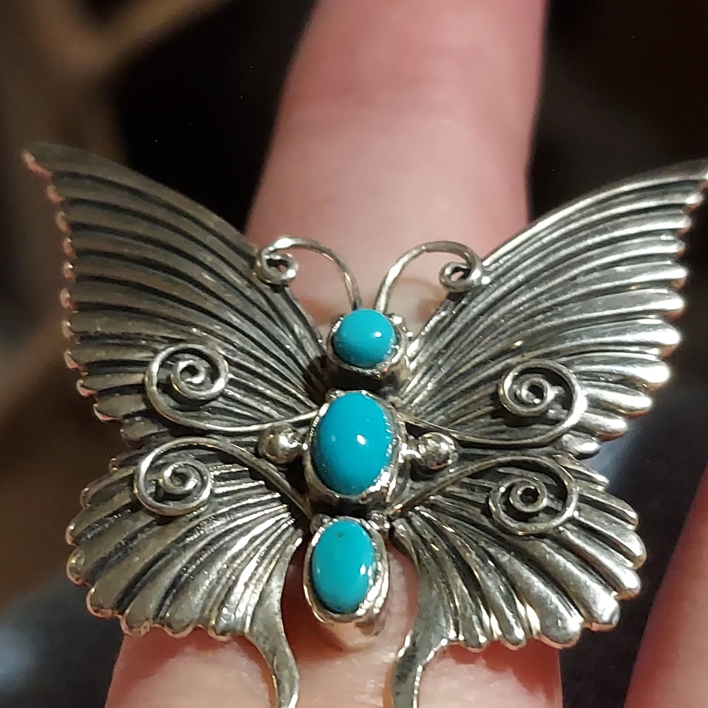 New Solid Sterling Silver & Sleeping Beauty Turqu… - image 3